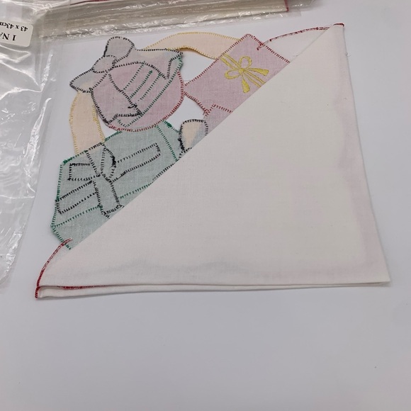 Brand New Lot Of 9 Vintage OREM Patchwork Holiday Napkins 17” X 17” India - Picture 11 of 16